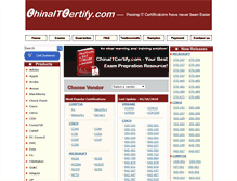 Tablet Screenshot of chinaitcertify.com